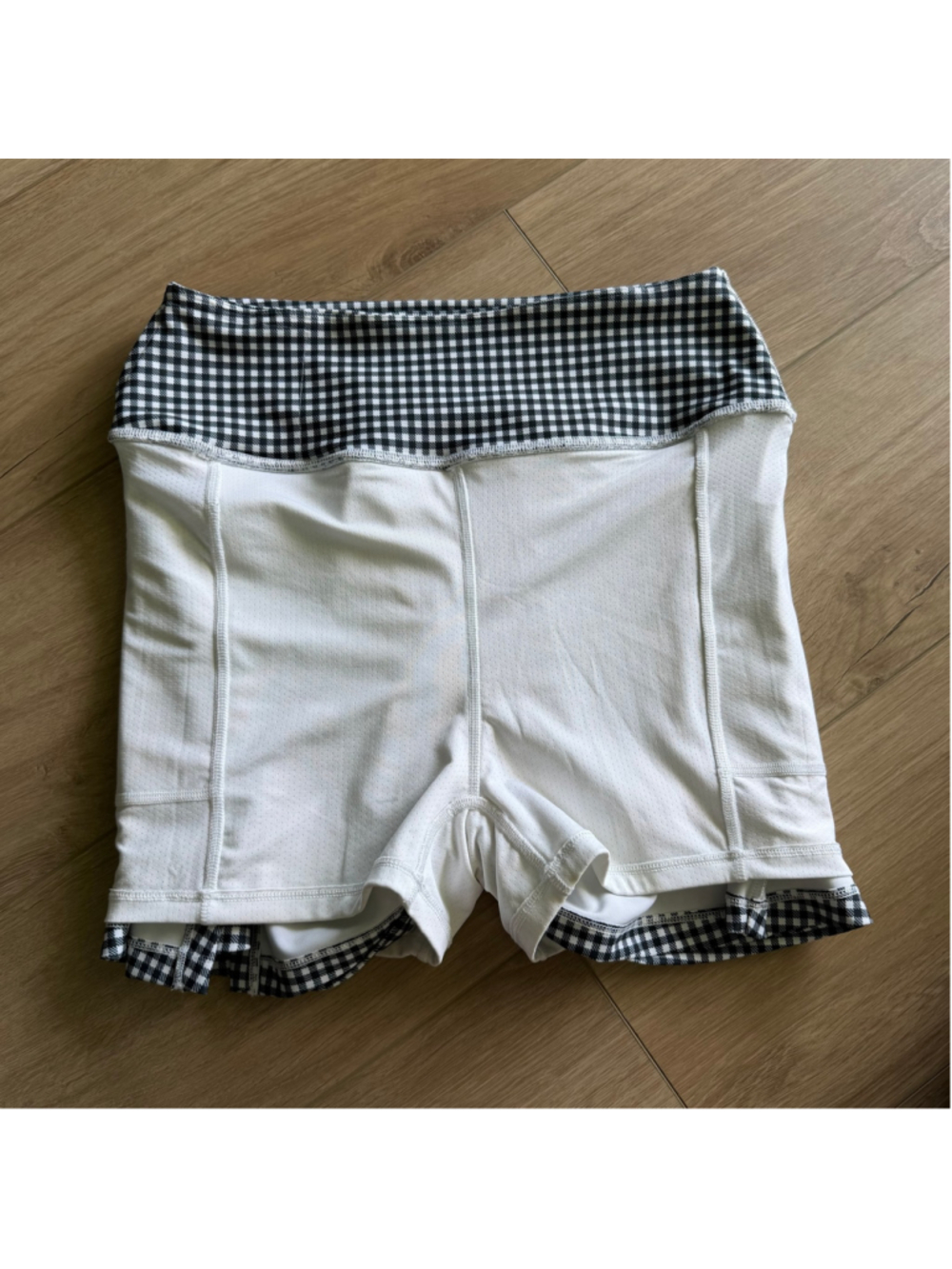 Abercrombie & Fitch YPB SculptLUX Gingham Athletic Skort sz M - Picture 7 of 8